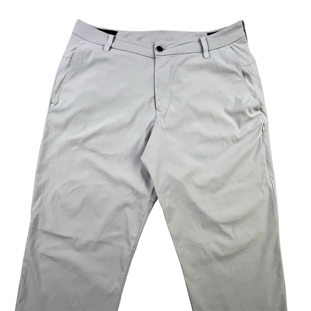 Lululemon Commission Golf Pants 34x26 Gray Vented Gusset ABC Performance Stretch